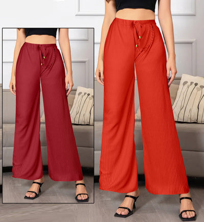 Buy 1 Get 1 Free on Women's Lycra Palazzos