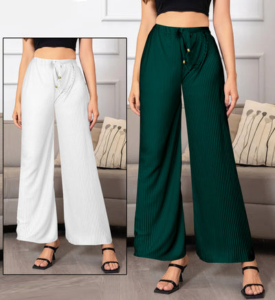 Buy 1 Get 1 Free on Women's Lycra Palazzos