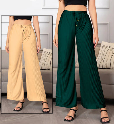 Buy 1 Get 1 Free on Women's Lycra Palazzos