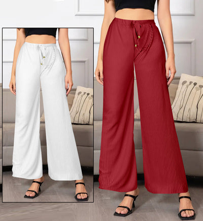 Buy 1 Get 1 Free on Women's Lycra Palazzos