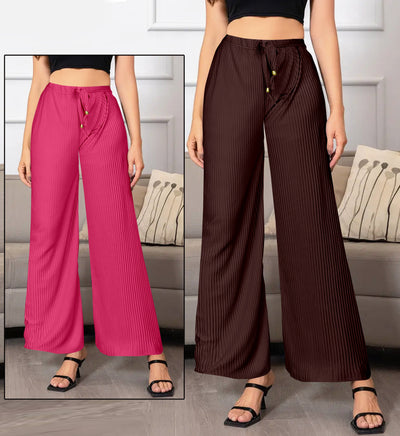 Buy 1 Get 1 Free on Women's Lycra Palazzos