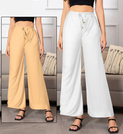 Buy 1 Get 1 Free on Women's Lycra Palazzos