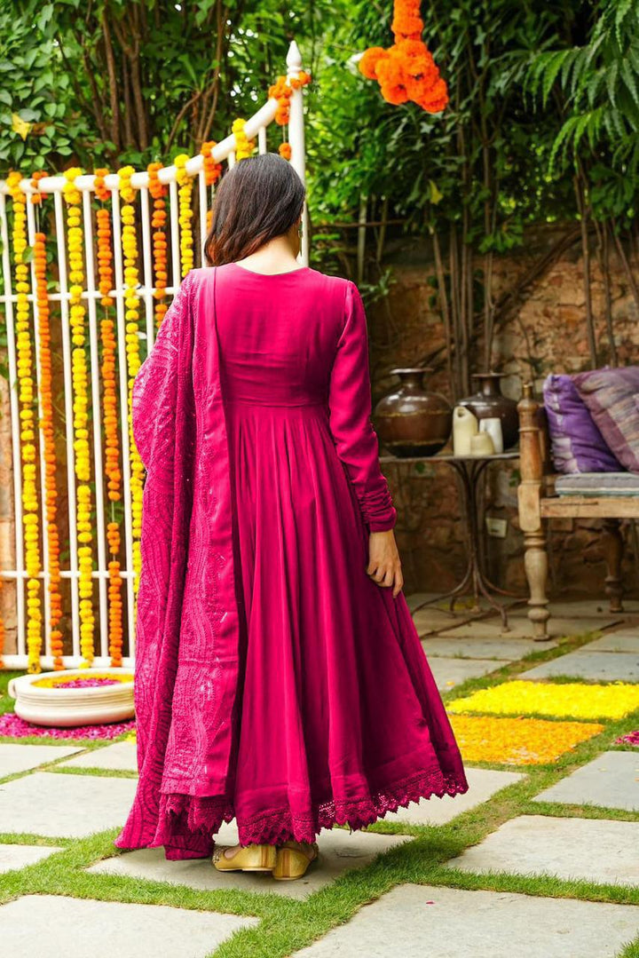 Georgette Suit With A Beautifully Embroidered Dupatta For Women