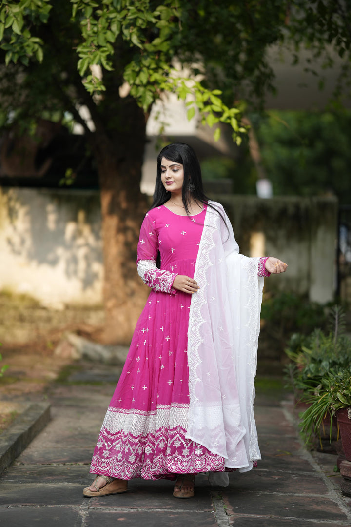 PREMIUM READY MADE ANARKALI SUIT SET [3 PIS]