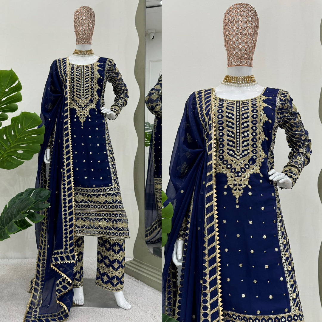 Foux Georgette Fabric Suit For Women