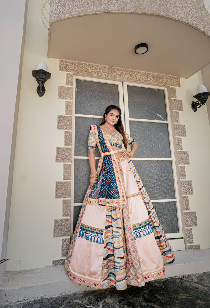 Barbieque Lehenga  Choli  (Full Stitched)