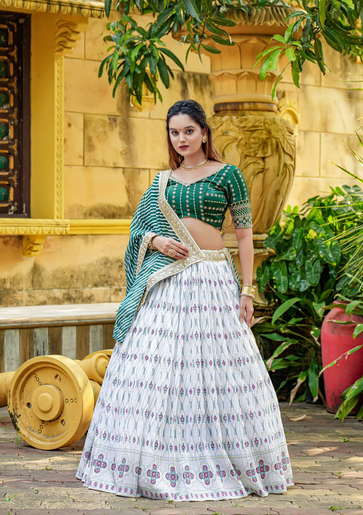 White Angel Lehenga Choli (Full Stitched)