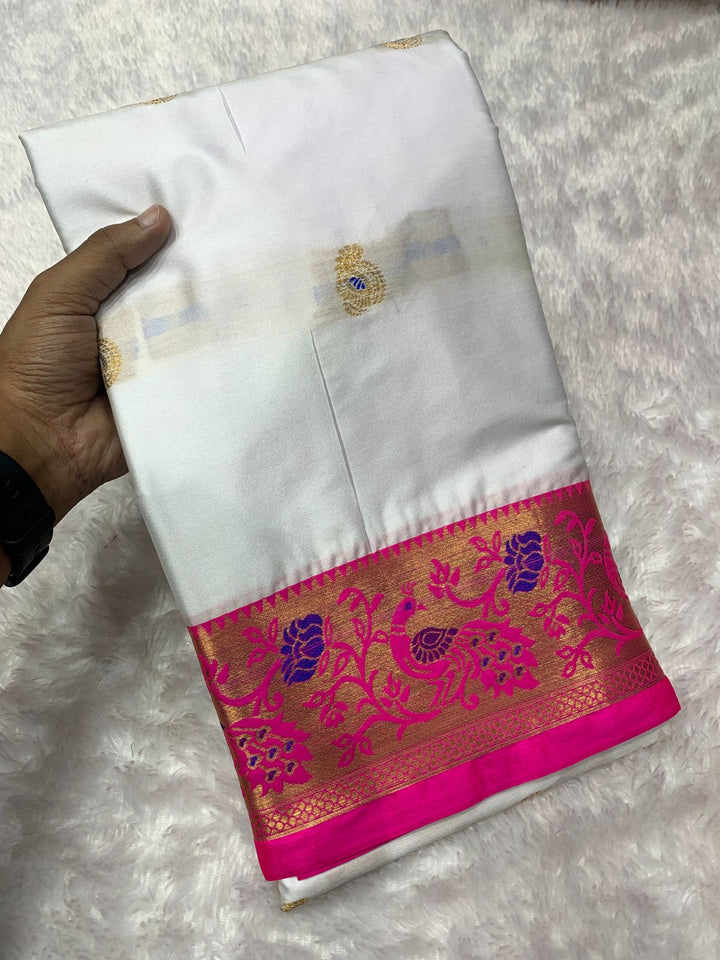 Peacock  Paithani Cotton Silk Saree