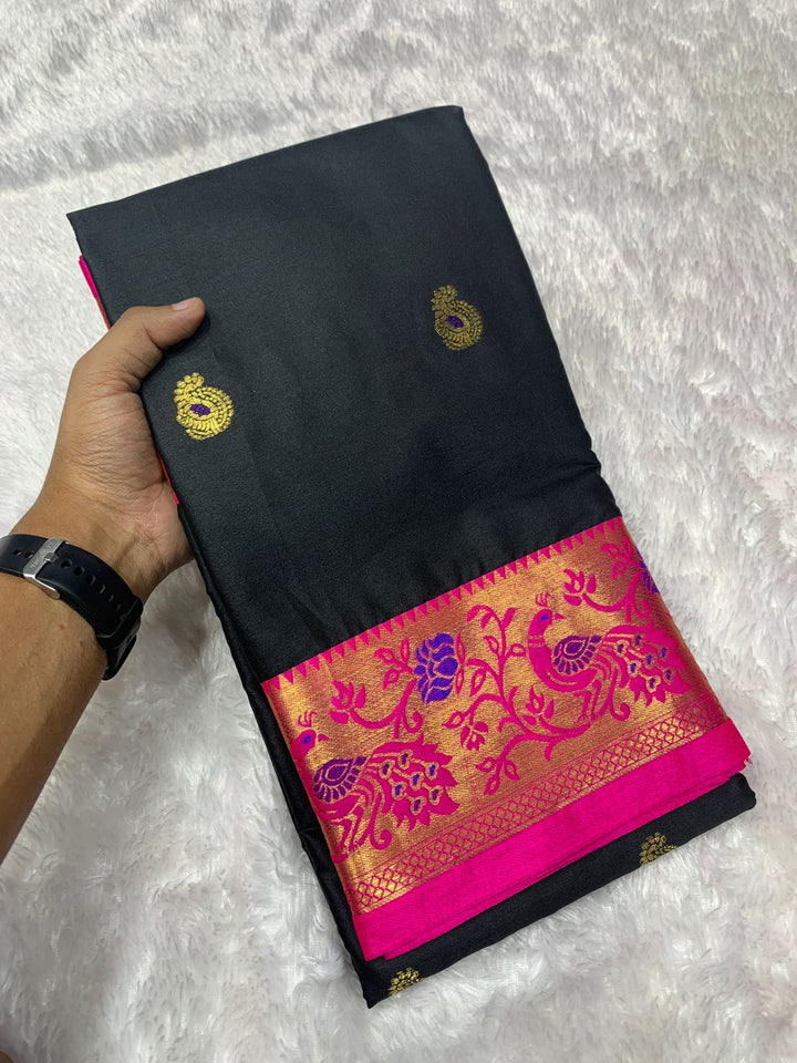 Peacock  Paithani Cotton Silk Saree