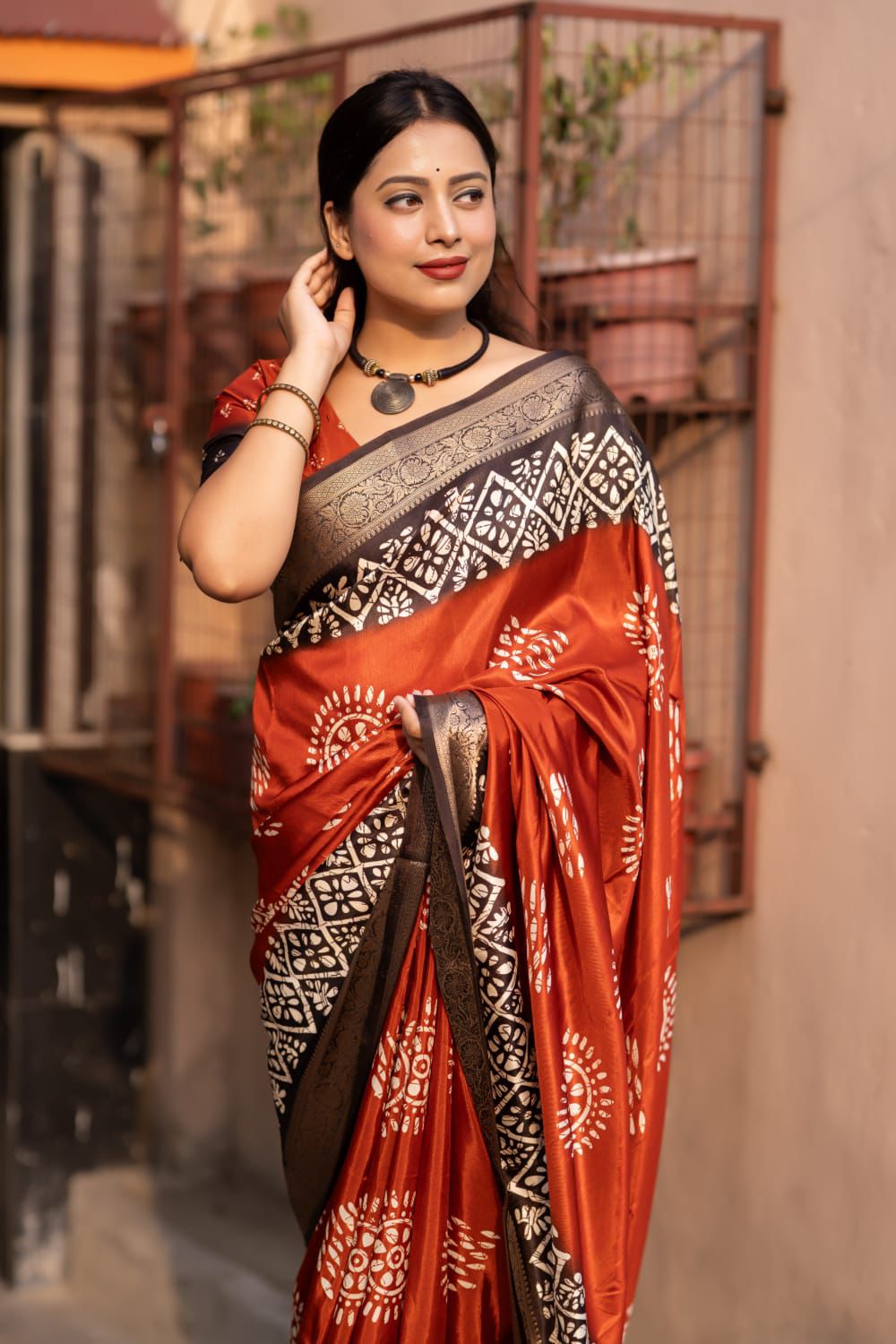 New shaded batik printed sarees.