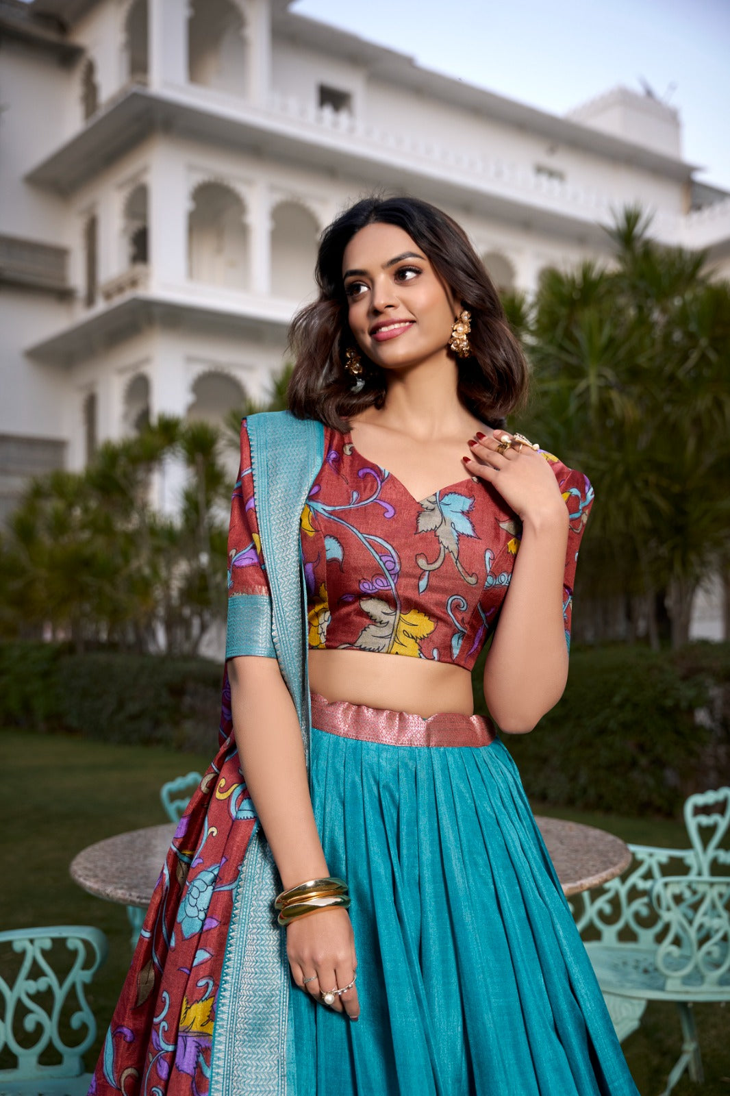 Celebrate every occasion with printed silk charm Lehenga Choli