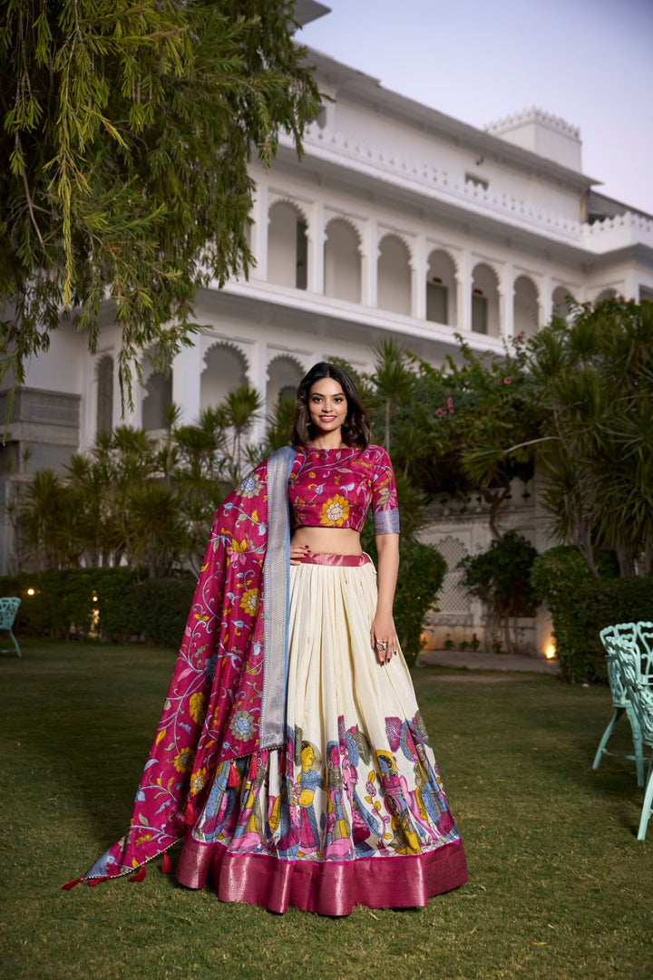 Celebrate every occasion with printed silk charm Lehenga Choli