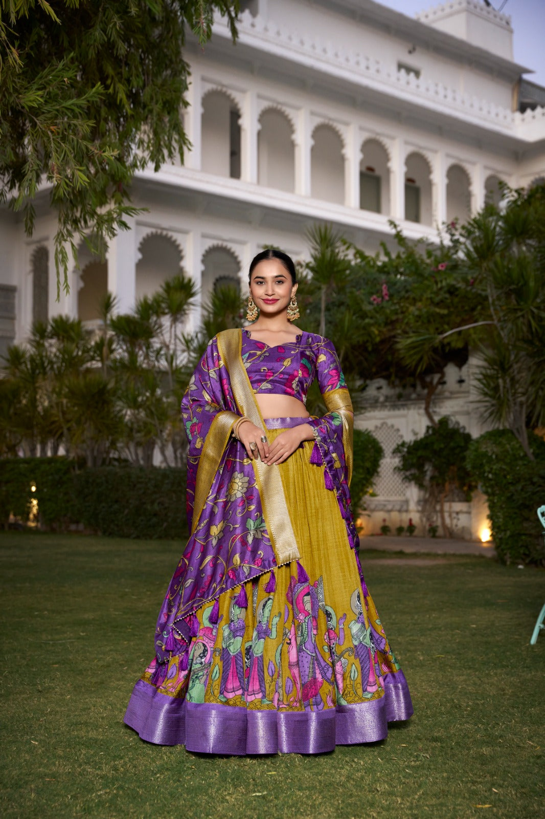 Celebrate every occasion with printed silk charm Lehenga Choli