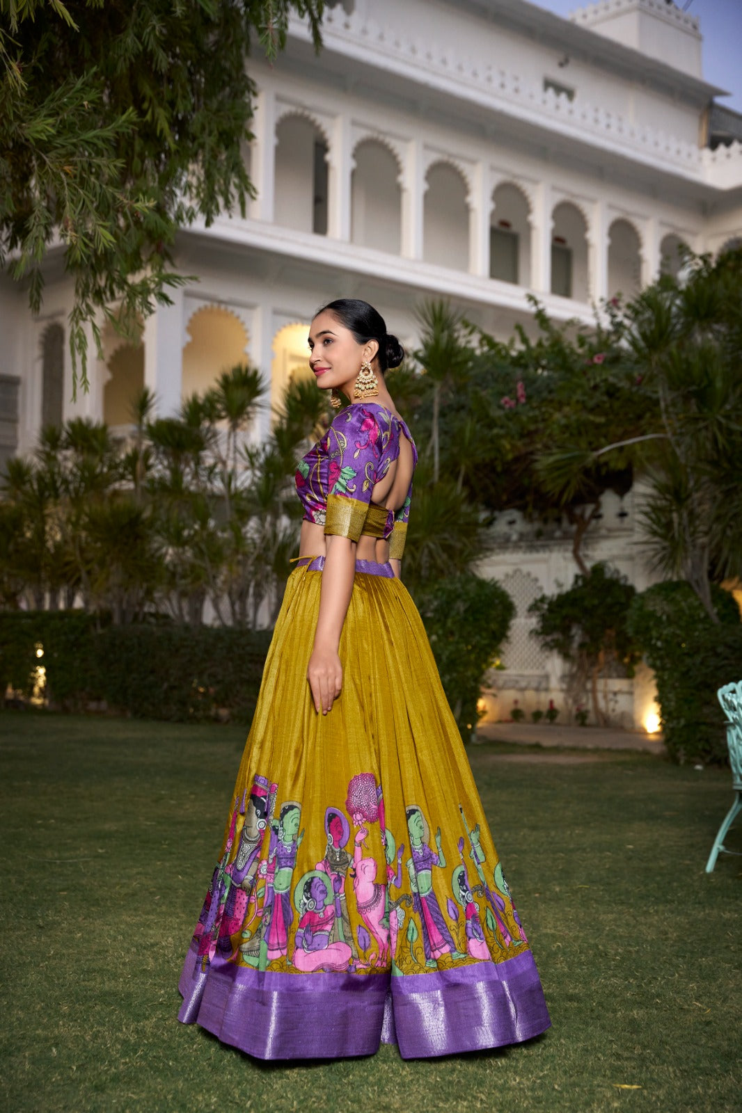 Celebrate every occasion with printed silk charm Lehenga Choli