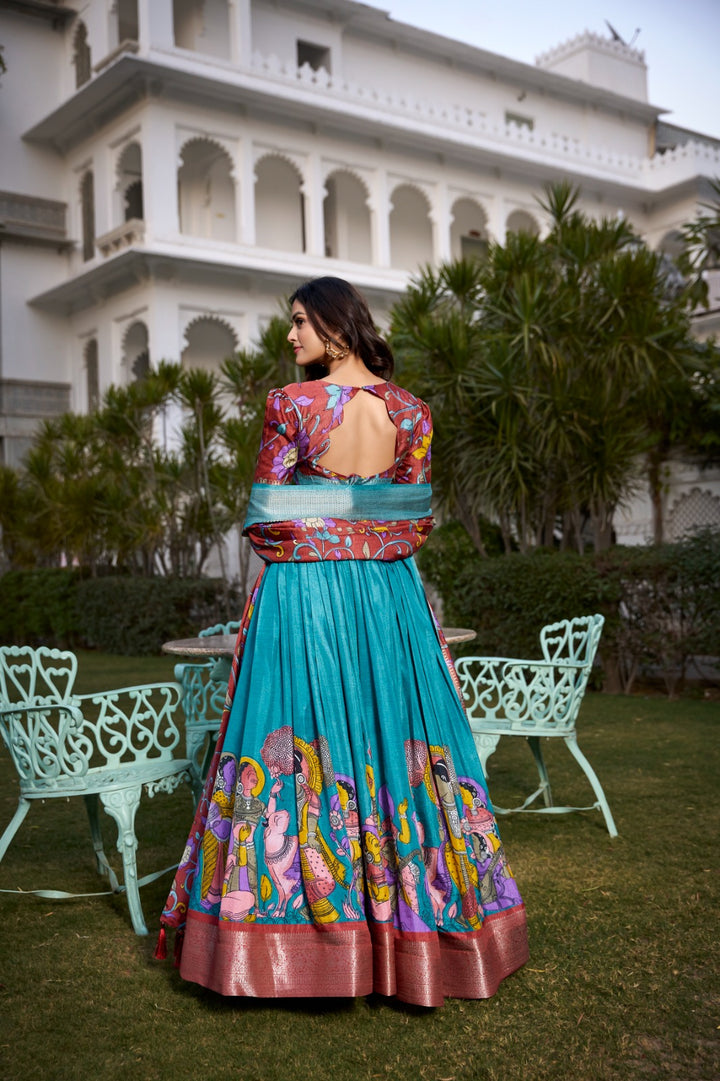 Celebrate every occasion with printed silk charm Lehenga Choli