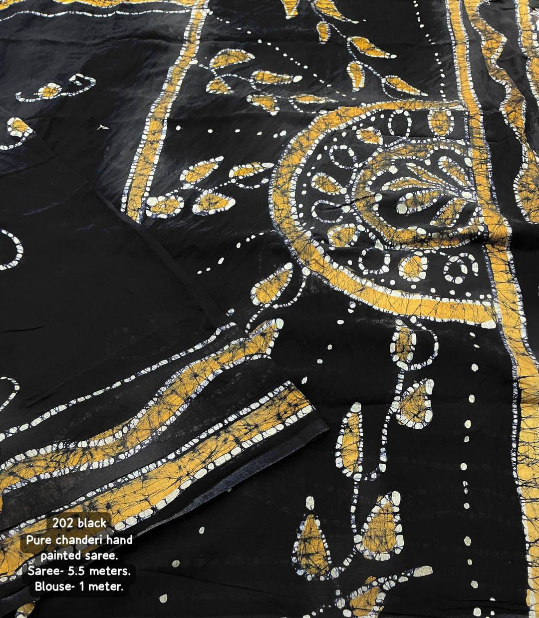 New premium pure chanderi hand painted kalamkari saree from meelana