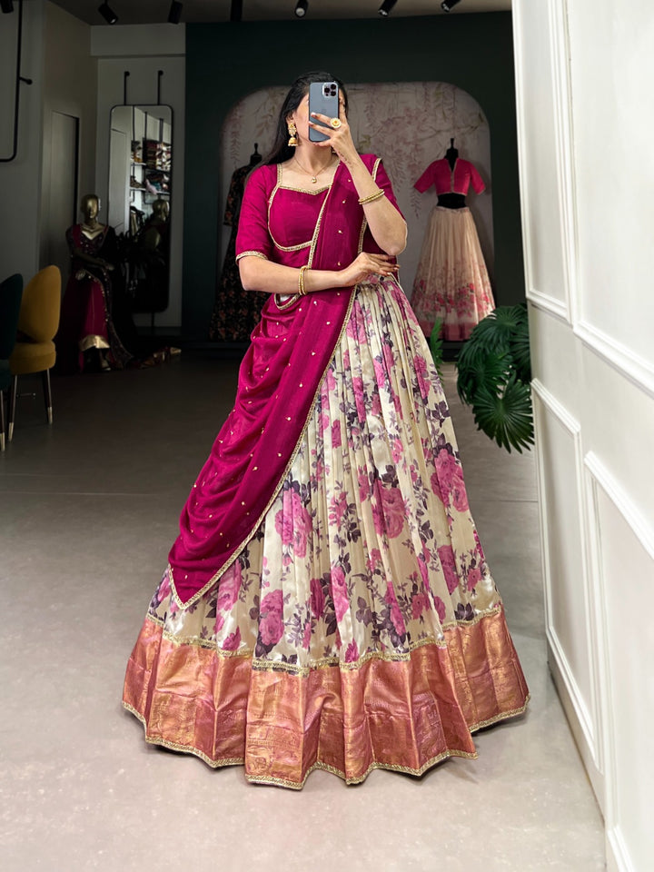 Elevate your festive look with silk vibes Lehenga Choli