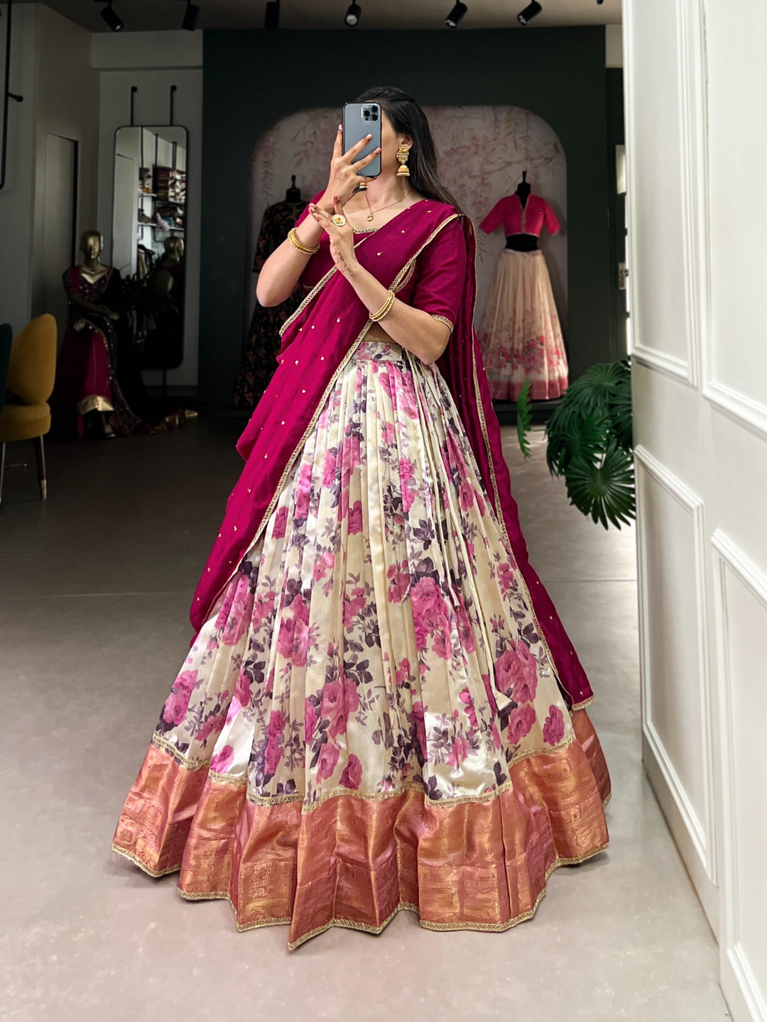 Elevate your festive look with silk vibes Lehenga Choli