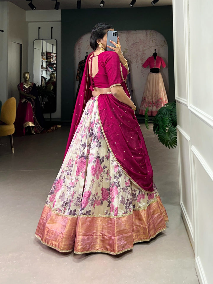 Elevate your festive look with silk vibes Lehenga Choli