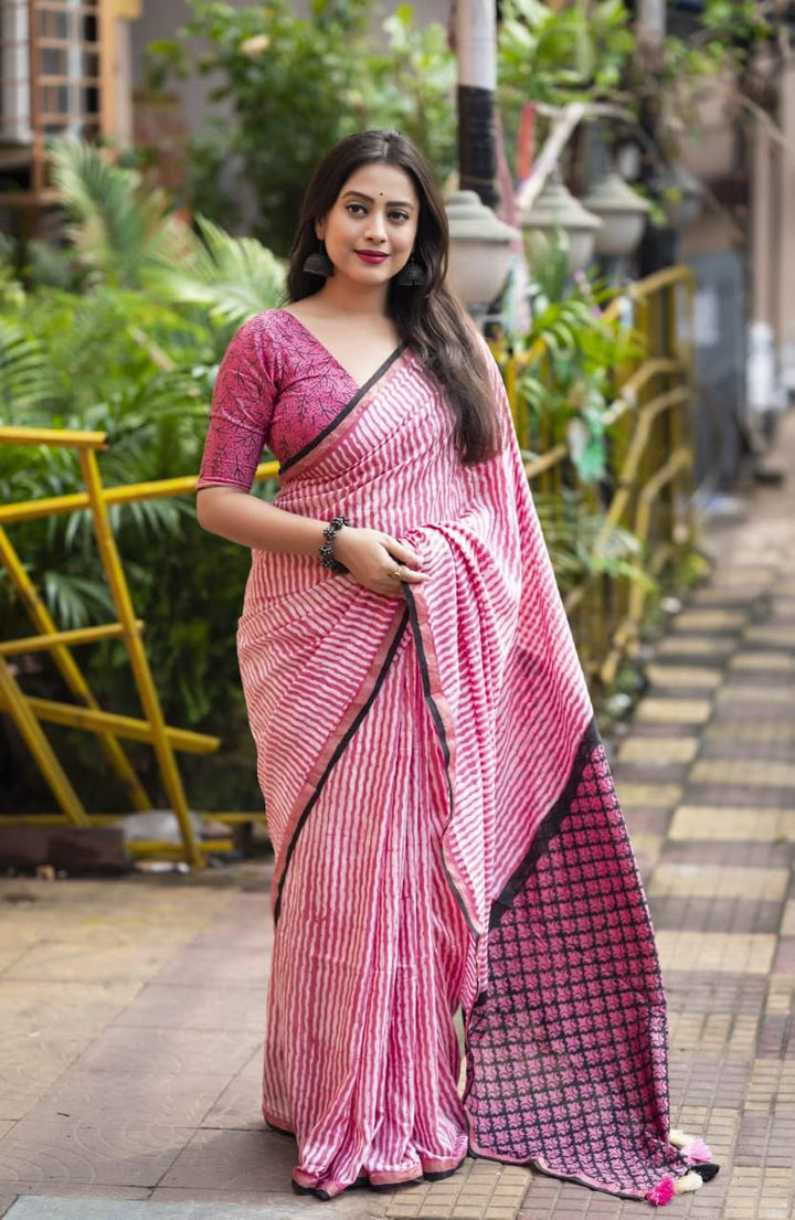 New Pure Chanderi Saree For Women