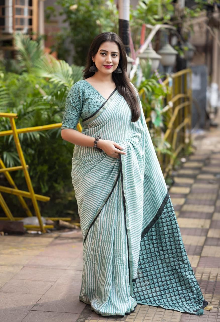 New Pure Chanderi Saree For Women