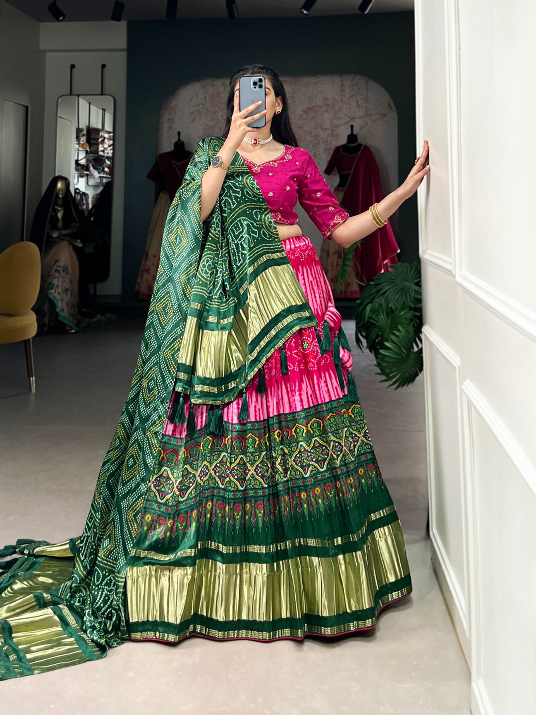 Pure Gaji Silk Lehenga choli