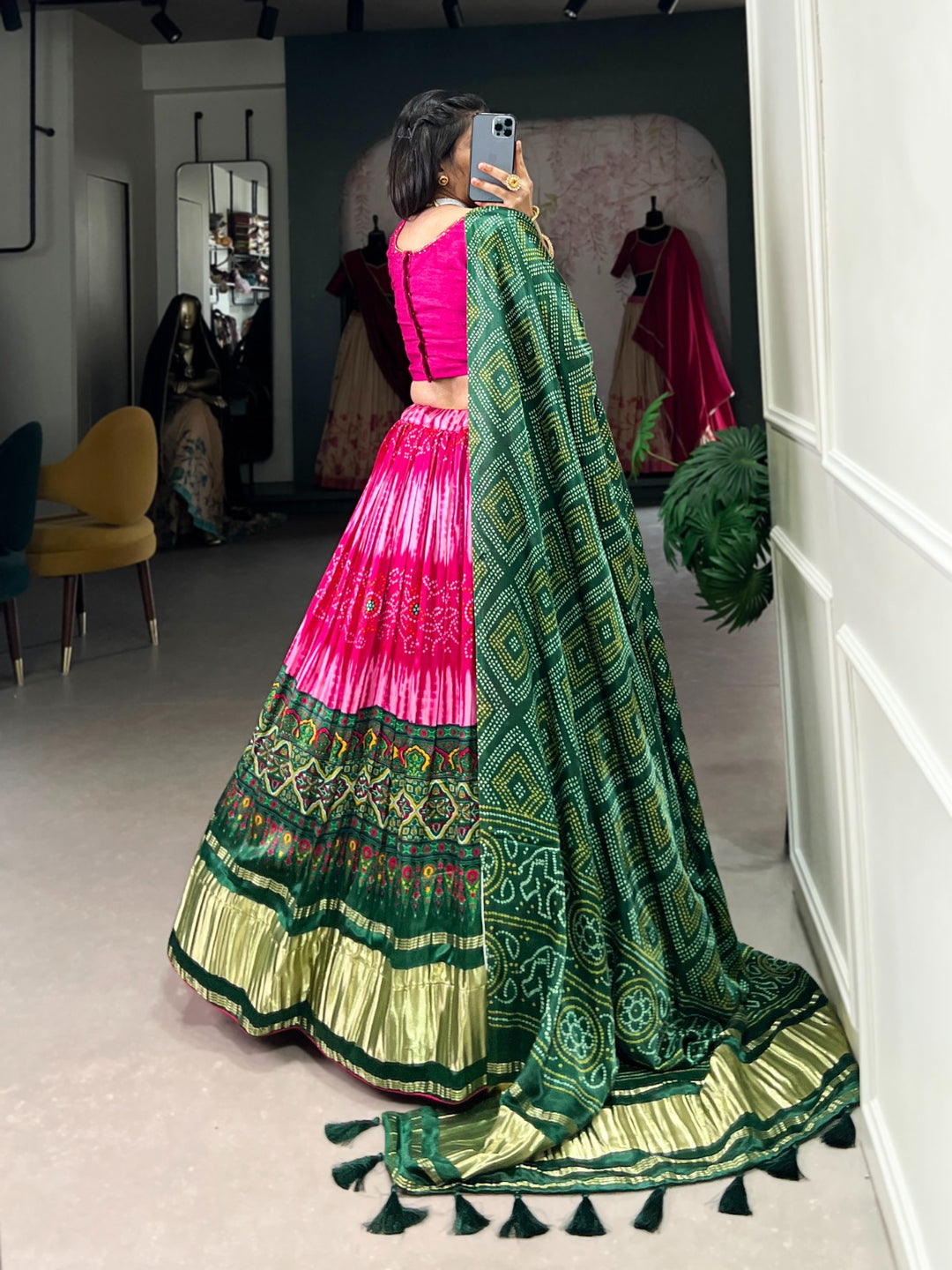 Pure Gaji Silk Lehenga choli