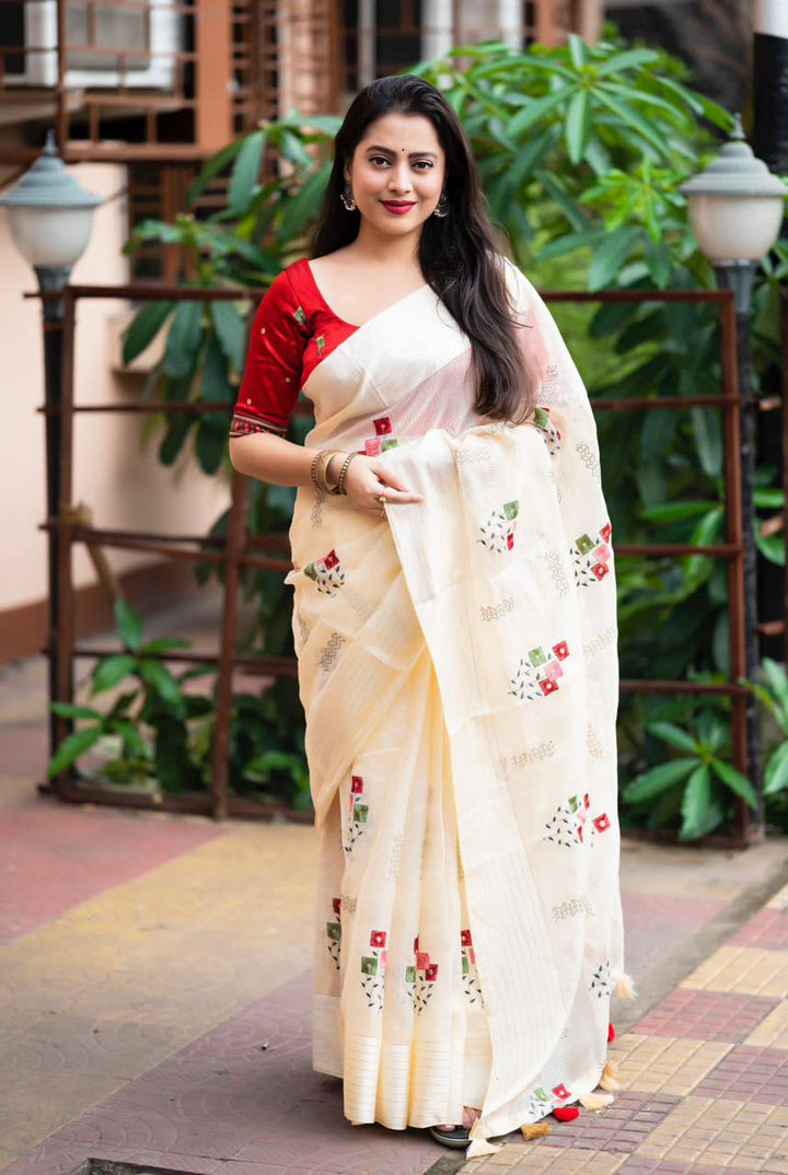 soft kota silk saree with sartin pattu border.