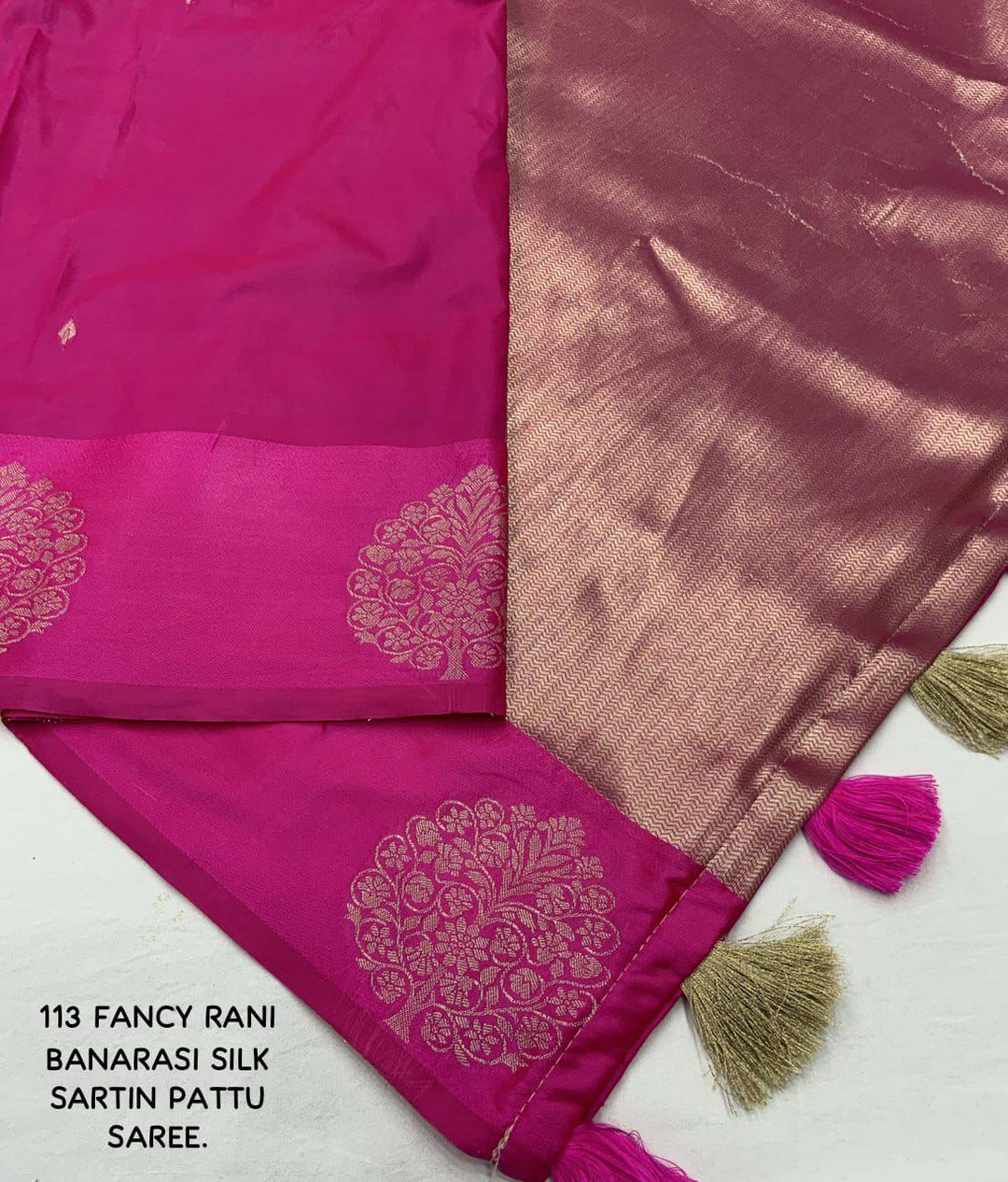 new trending pattern in soft silk woven saree for women