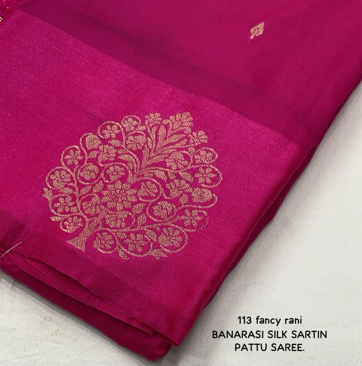 new trending pattern in soft silk woven saree for women