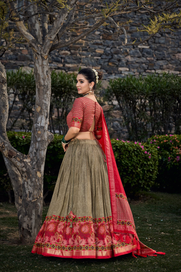 Tussar Silk Printed Lehenga Choli Effortless Glamour and Sophistication