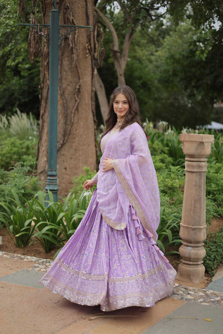 Jacquard Lehenga choli for women