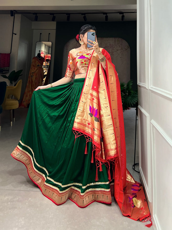 Vichitra Silk Lehenga choli