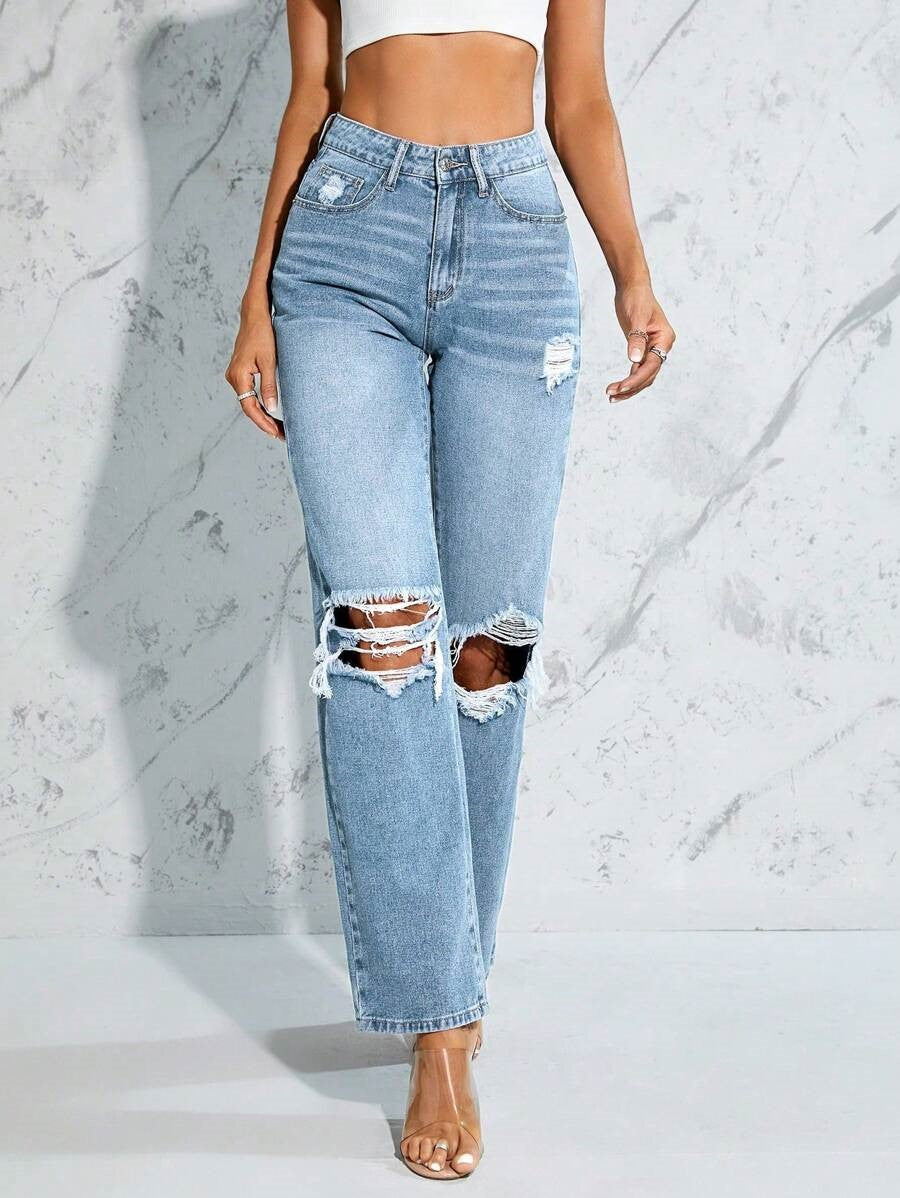 MEELANA 2 Cut Women's Jeans