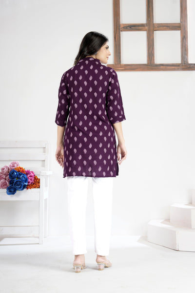 Soft & Stylish Maroon Cotton Tops and Tunics for Women.