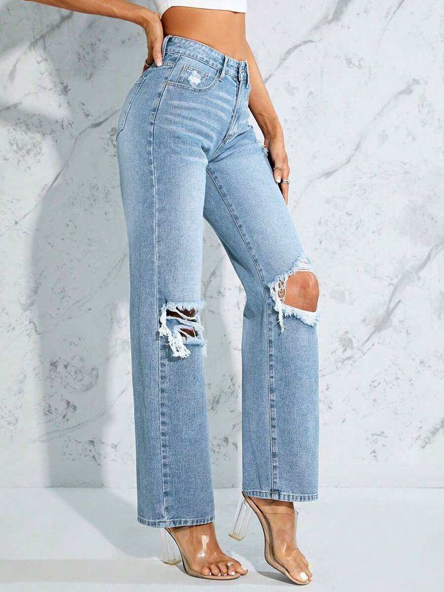 MEELANA 2 Cut Women's Jeans